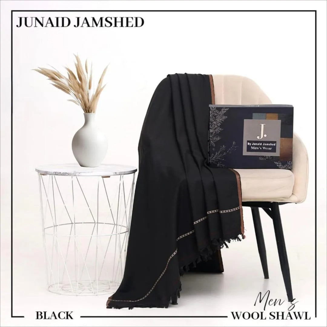 1 Pc Men's Pashmina Wool Plain Shawl