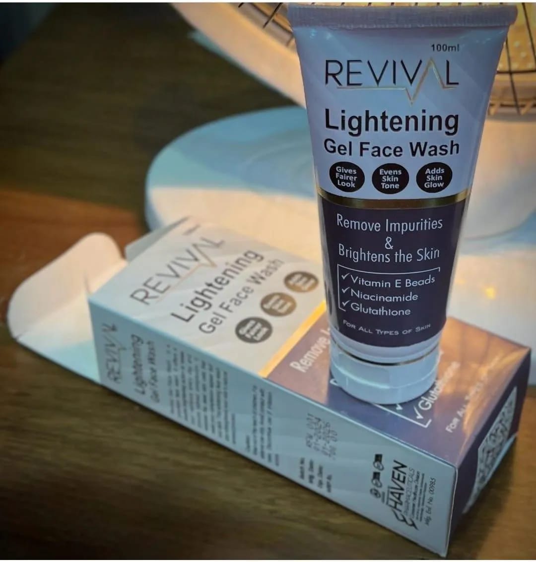 Brightening Face Wash Gel - 100ml to Remove Impurities with Exfoliating Benefits