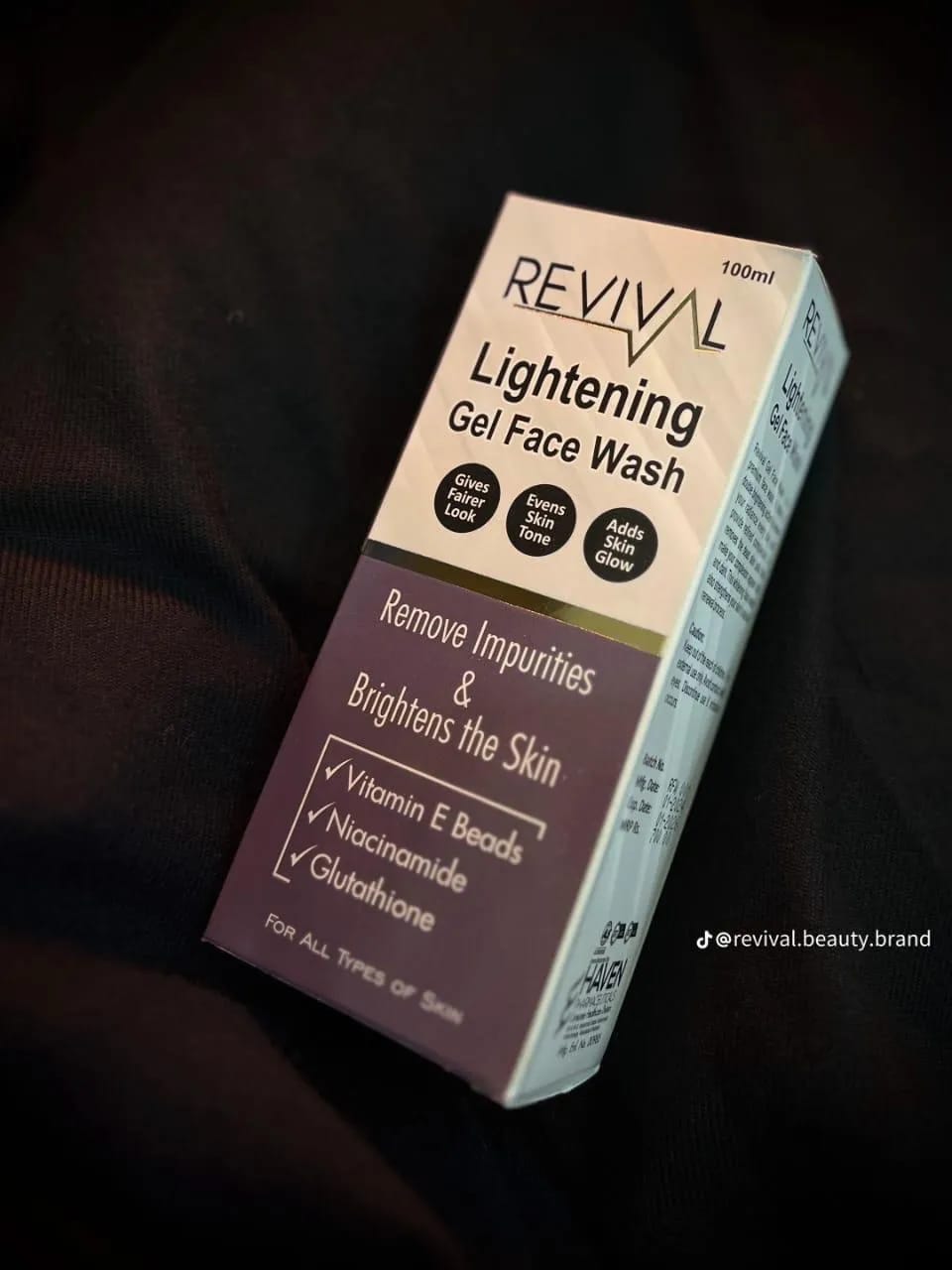 Brightening Face Wash Gel - 100ml to Remove Impurities with Exfoliating Benefits