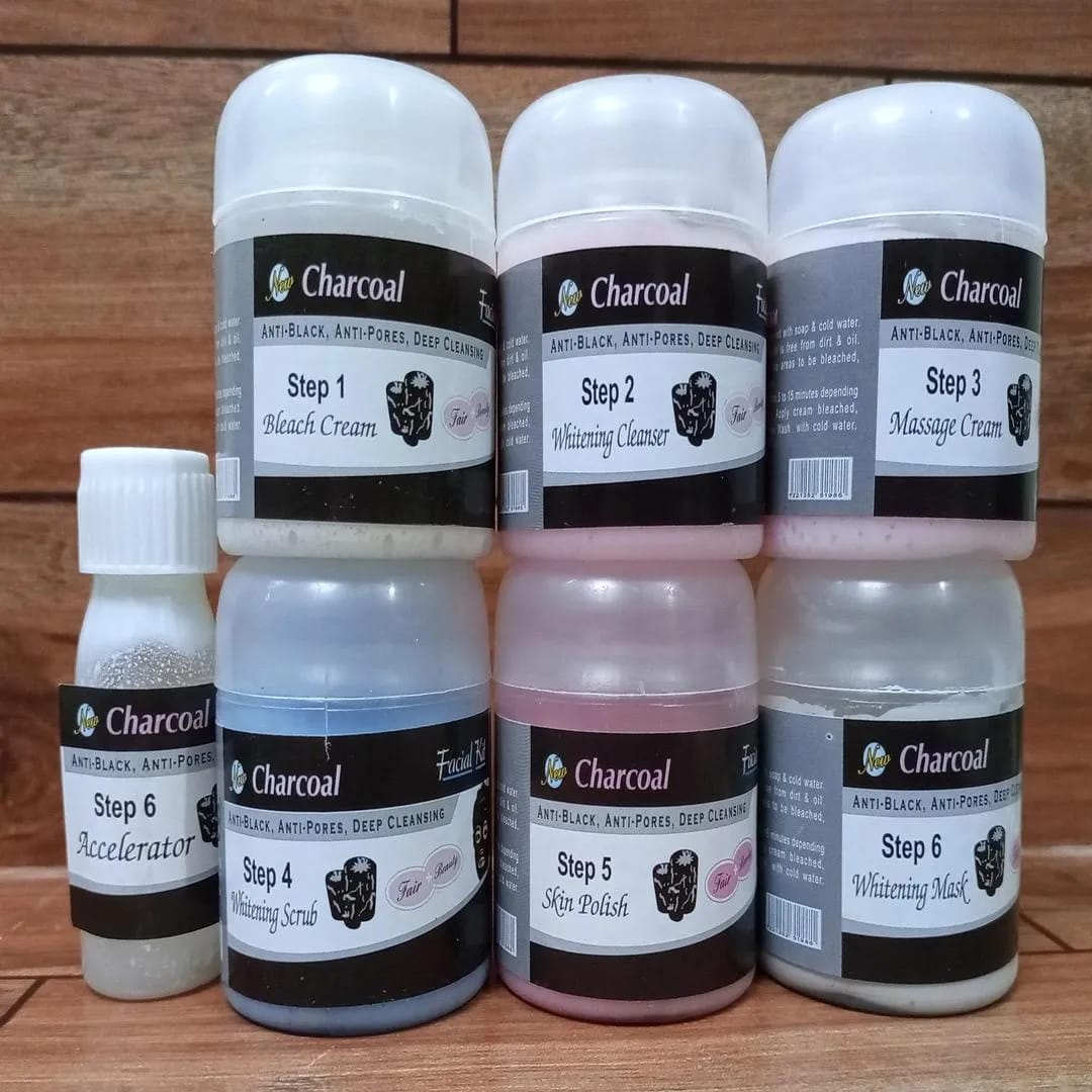 Charcoal Facial Kit 6 x 100 ML
