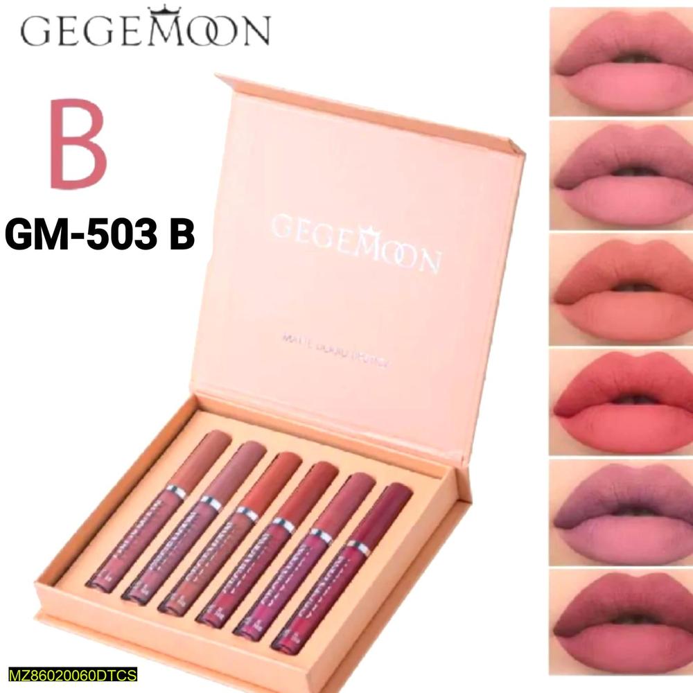 6 Colors Long Lasting Velvet Liquid Lipsticks