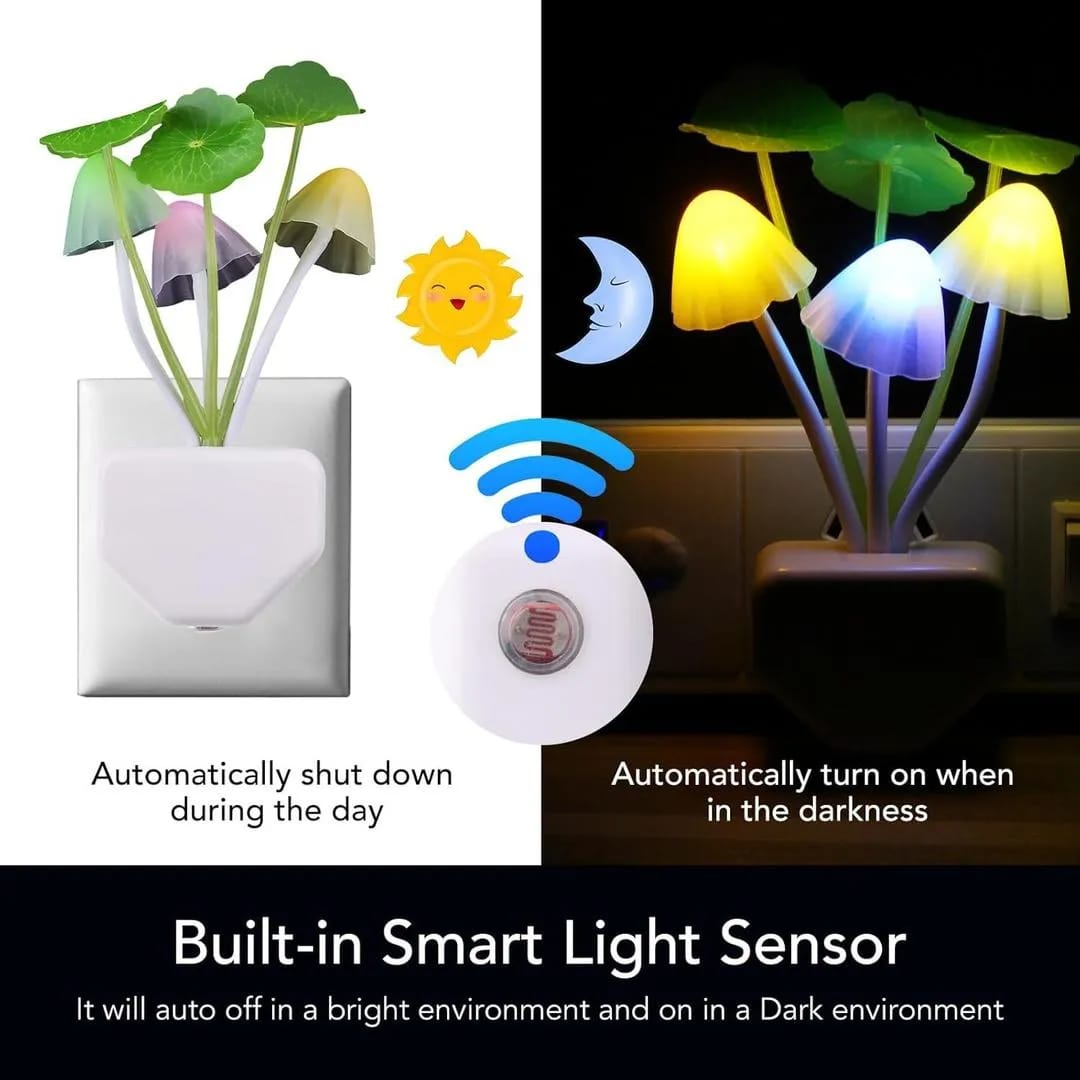 Mushroom Night Light, 3 Pcs