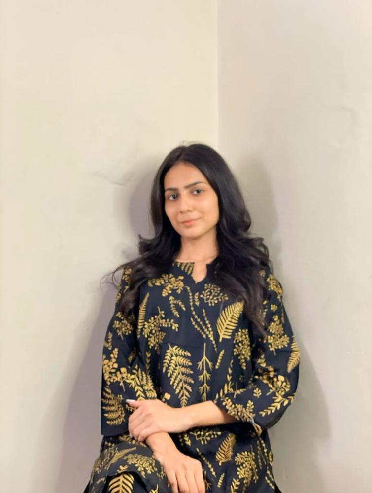 2 Pcs Women's Stitched Linen Plain Suit