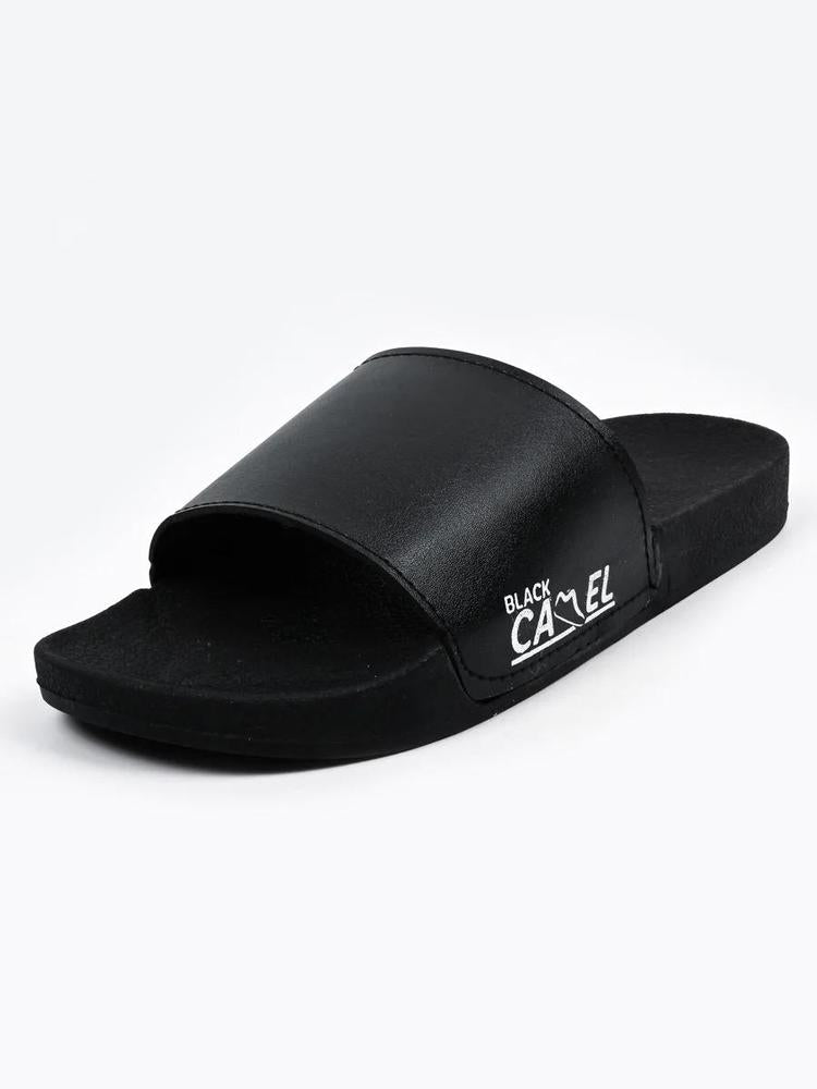 Black Camel Slippers For Men Slides For Men Black
