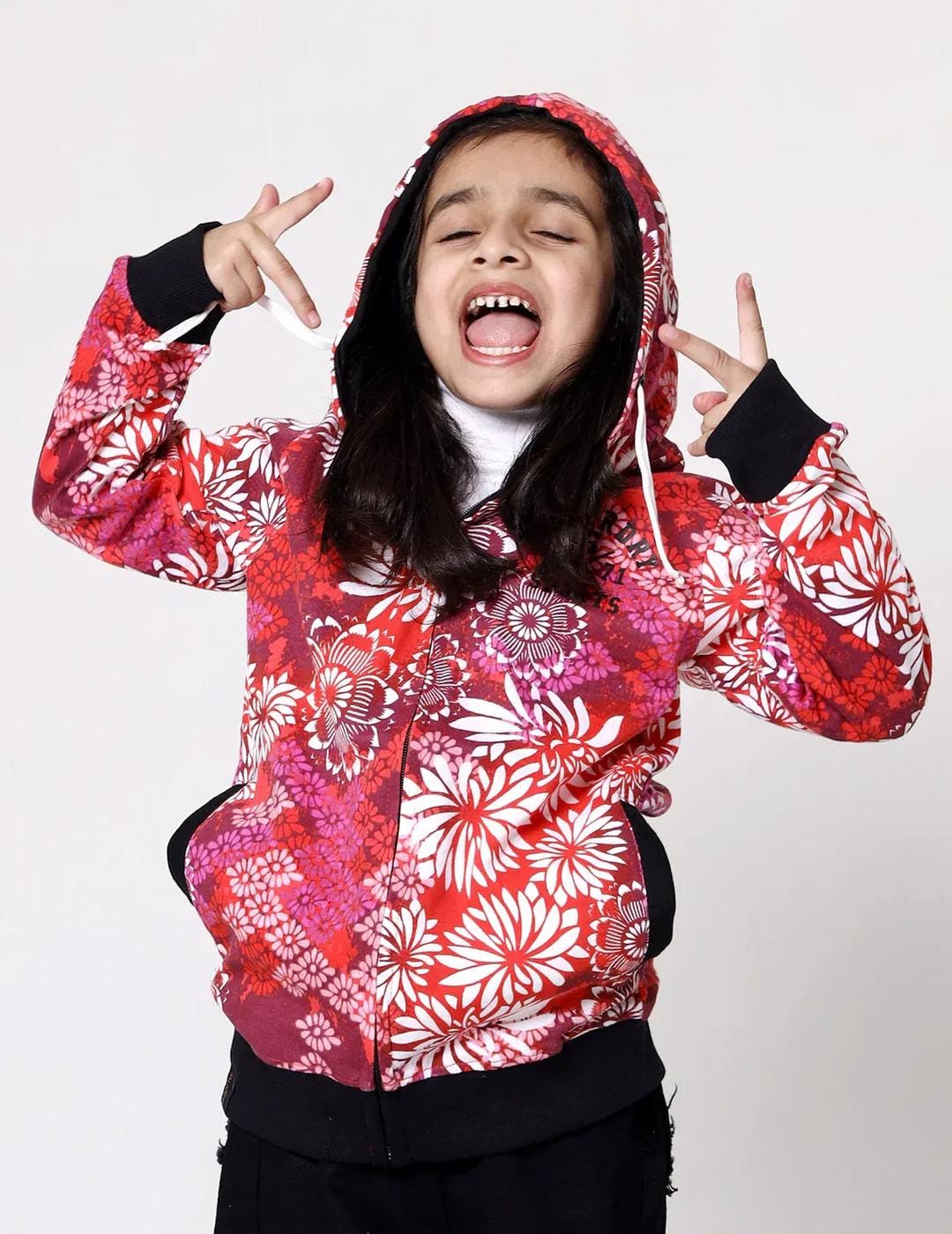 Girls Graphic Hoodie