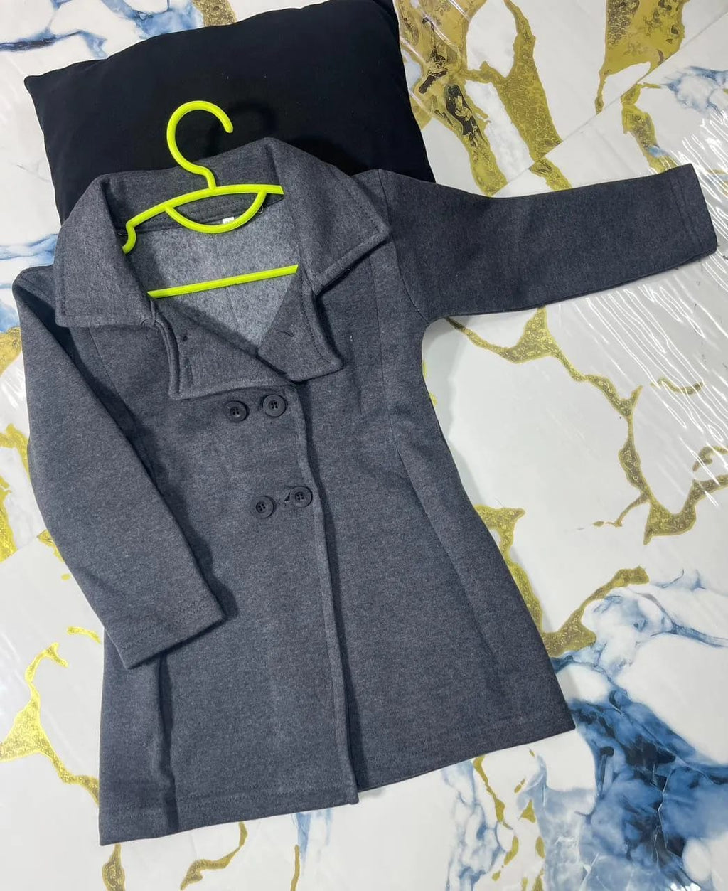 1 Pc Girl's Fleece Plain Jacket