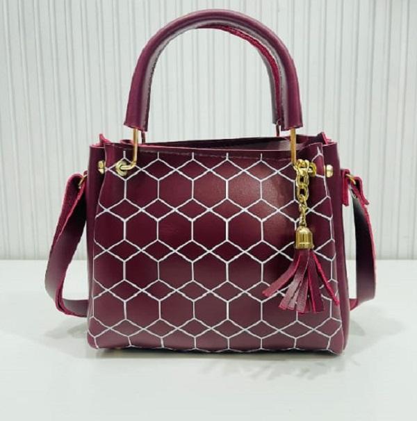 : Women's PU Leather Printed Shoulder Bag