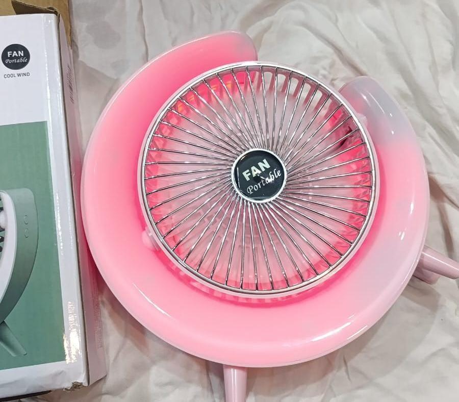 Night Light Desktop Mini Fan