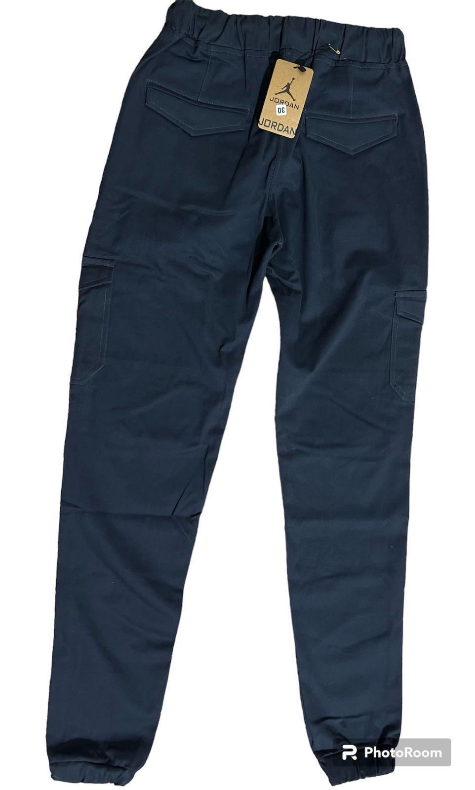 1 Pc Men's Cotton Plain Cargo Pants