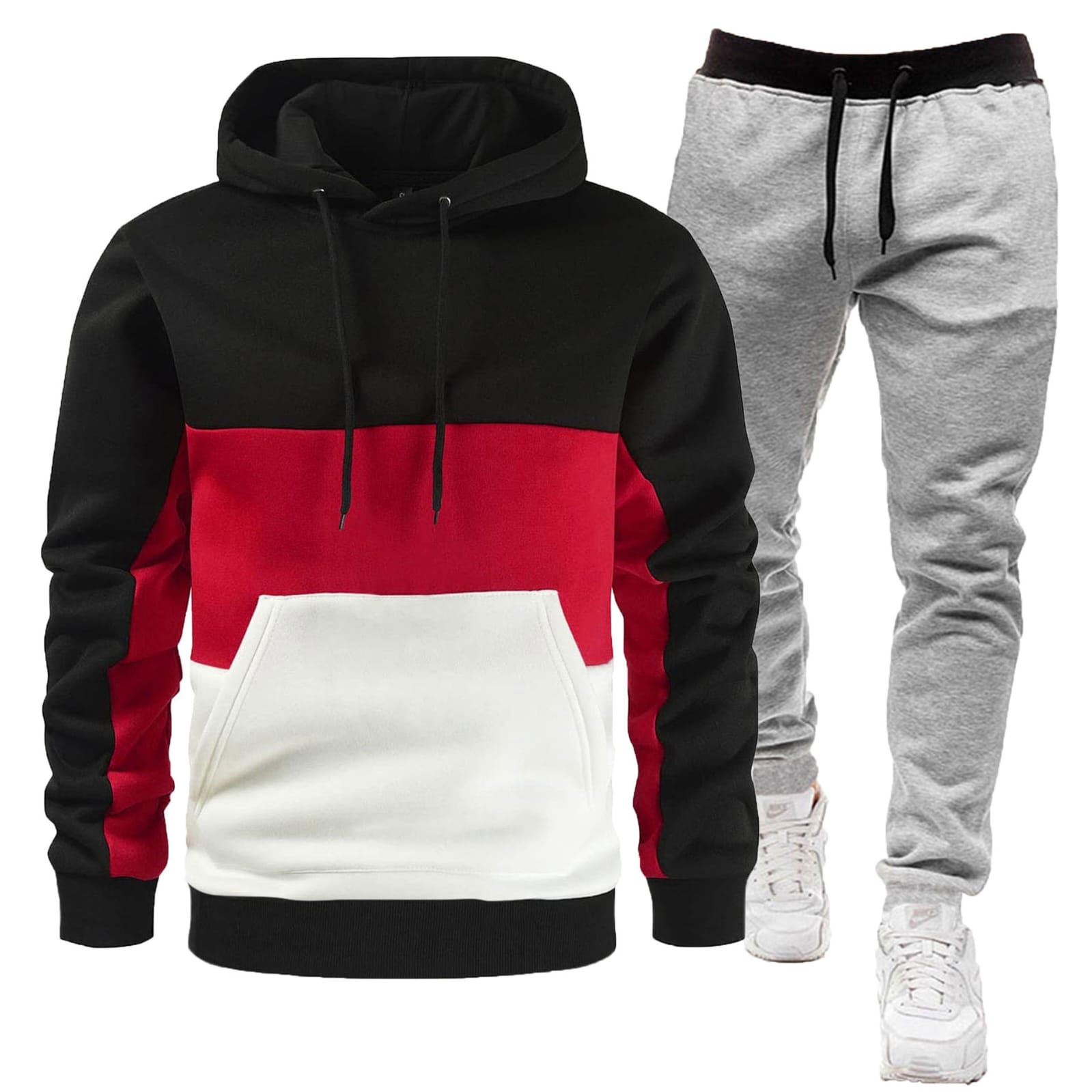 Hot Selling Sports Men's Suit 2024 Spring & Fall New Korean Style Trendy Loose Clothes with Men's Casual Two-Piece Set