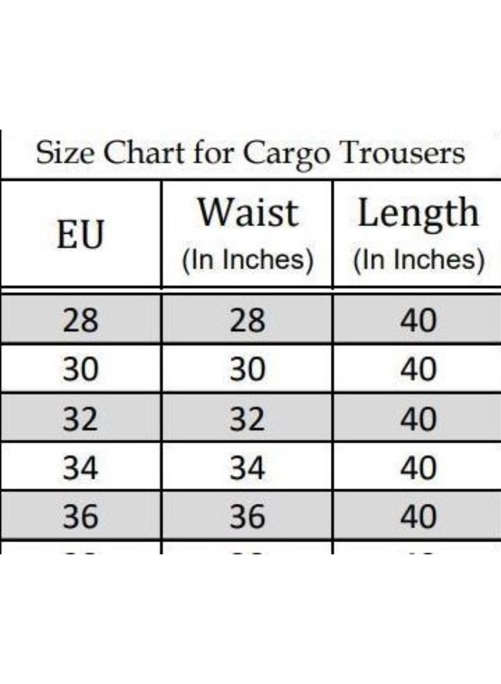 1 Pc Men's Cotton Plain Cargo Pants