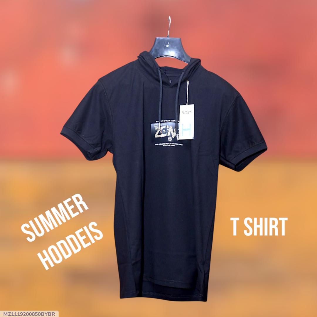 1 Pc Men's Cotton Plain T-Shirt