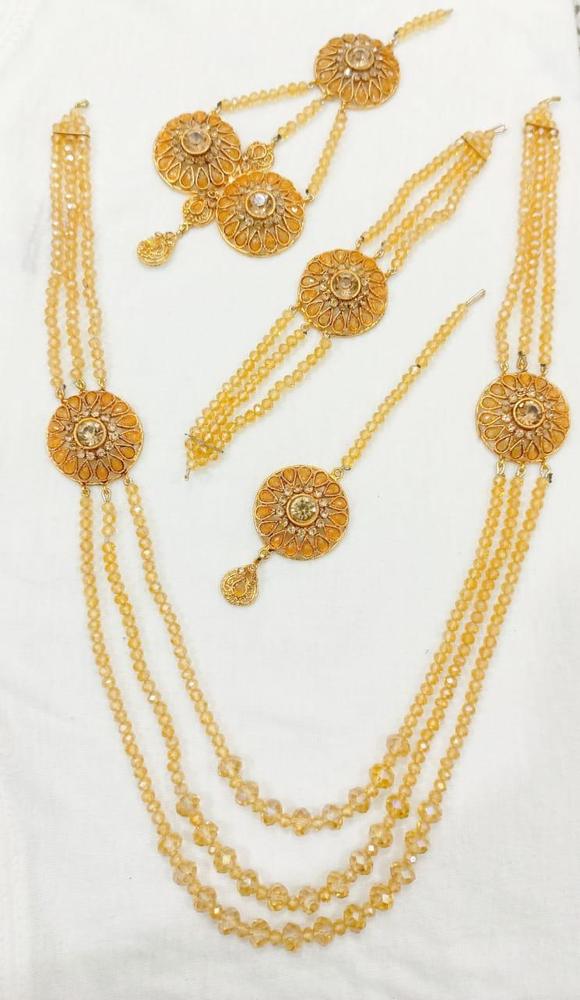 4 Pcs Champagne Bridal Set